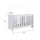 Conjunto Quarto Infantil Com Berço 3 Em 1, Cômoda 2 Gavetas 1