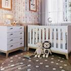 Conjunto Quarto Infantil Com Colchão Fm030 Bb863 Branco Compl