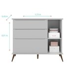 Conjunto Quarto Infantil Com Guarda-roupa 3 Portas E Cômoda C