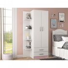 Conjunto Quarto Infantil Com Roupeiro 2 Portas 2 Gavetas Cômo