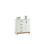 Conjunto Quarto Infantil Comoda 1 Porta 4 Gavetas Údine Cama