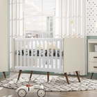 Conjunto Quarto Infantil Cômoda E Berço Maple Off White Branco
