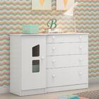 Conjunto Quarto Infantil Cômoda E Berço Romeu Branco
