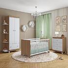 Conjunto Quarto Infantil Gutti Berço Comoda E Guarda Roupa