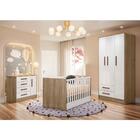 Conjunto Quarto Infantil Leonard Carvalho Rústico Branco