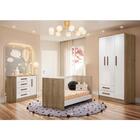 Conjunto Quarto Infantil Leonard Carvalho Rústico Branco