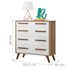 Conjunto Quarto Infantil Maple Carvalho Rústico Branco