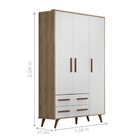 Conjunto Quarto Infantil Maple Carvalho Rústico Branco