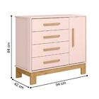 Conjunto Quarto Infantil Posadas Rosa Acetinado