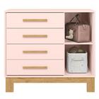 Conjunto Quarto Infantil Posadas Rosa Acetinado