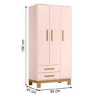 Conjunto Quarto Infantil Posadas Rosa Acetinado