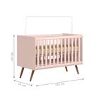 Conjunto Quarto Infantil Retro Sevilha Rosa Com Colchao