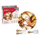 Conjunto Queijo 4 Peças Tábua Vidro Euro