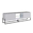 Conjunto Rack 2 Portas E Painel Vesta 136cm Para Tv Até 58 Po
