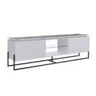 Conjunto Rack 2 Portas E Painel Vesta 136cm Para Tv Até 58 Po