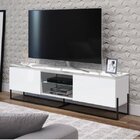 Conjunto Rack 2 Portas E Painel Vesta 136cm Para Tv Até 58 Po