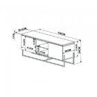 Conjunto Rack 2 Portas E Painel Vesta 136cm Para Tv Até 58 Po