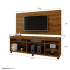 Conjunto Rack Com Painel Para Tv Até 58 Polegadas Serra Leoa