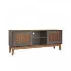 Conjunto Rack Com Painel Para Tv Até 60 Polegadas Retrô Safir