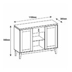 Conjunto Rack Com Painel Para Tv Até 60 Polegadas Retrô Safir
