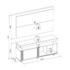 Conjunto Rack Com Painel Para Tv De Até 60" Aracaju-linea Bra