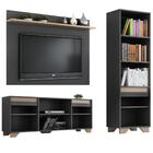 Conjunto Rack Com Painel Tv 40" E Livreiro Multimóveis Cr4510