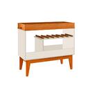 Conjunto Rack E Adega Vilarreal Off White Nature