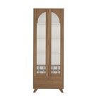 Conjunto Rack E Cristaleira E Mesa De Centro Murano Cinamomo/