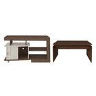 Conjunto Rack E Mesa Centro Harare Amendoa Off White