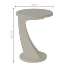 Conjunto Rack E Mesa De Apoio Abatskoye Carvalho Off White