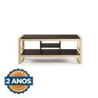 Conjunto Rack E Mesa De Centro Madeira Maciça Guará Cabecasa