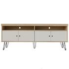 Conjunto Rack E Mesa De Centro Moscou Carvalho Off White