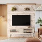 Conjunto Rack E Painel 2.08 Sydney Calacata Off-white