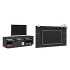 Conjunto Rack E Painel Albury Preto