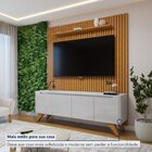 Conjunto Rack Grécia 180cm Com Painel Ripado Para Tv De Até 7