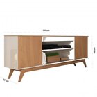 Conjunto Rack Malibu E Painel Vivare Para Tv Até 60 Polegadas