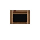 Conjunto Rack New Blumenau E Painel Aurora Nogueira Com Led -