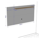 Conjunto Rack Onix Com Painel Chanel E Buffet Quartzo Cinamom