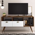 Conjunto Rack Para Tv Até 48 Polegadas 1 Porta Aparador 2 Por