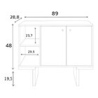 Conjunto Rack Para Tv Até 48 Polegadas 1 Porta E Aparador 2 P