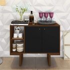 Conjunto Rack Para Tv Até 48 Polegadas 1 Porta E Aparador 2 P