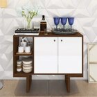 Conjunto Rack Para Tv Até 48 Polegadas 1 Porta E Aparador 2 P