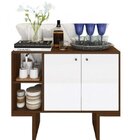 Conjunto Rack Para Tv Até 48 Polegadas 1 Porta E Aparador 2 P