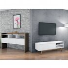 Conjunto Rack Para Tv Até 48 Polegadas 1 Porta E Aparador 3 P