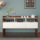 Conjunto Rack Para Tv Até 48 Polegadas 1 Porta E Aparador 3 P