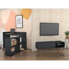 Conjunto Rack Para Tv Até 48 Polegadas 1 Porta E Escrivaninha