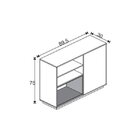 Conjunto Rack Para Tv Até 48 Polegadas 2 Portas E Aparador 1