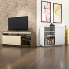 Conjunto Rack Para Tv Até 48 Polegadas 2 Portas E Aparador 1