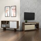 Conjunto Rack Para Tv Até 48 Polegadas 2 Portas E Aparador 2
