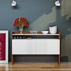 Conjunto Rack Para Tv Até 48 Polegadas 2 Portas E Aparador 2